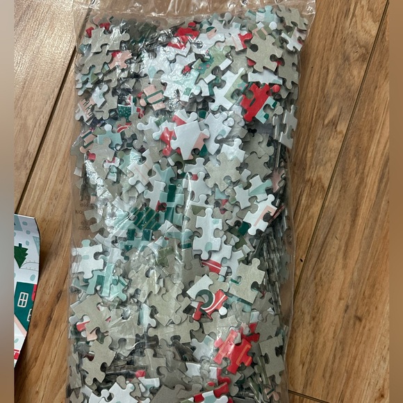 NEW. Hallmark Christmas Village Puzzle with Red and Green - Picture 4 of 4